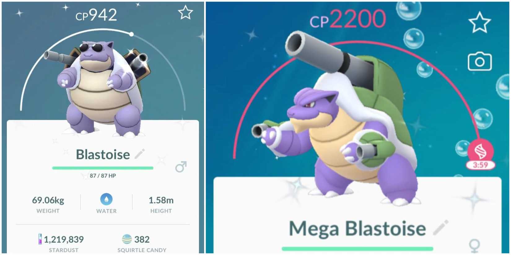 Mega Blastoise Pokemon GO