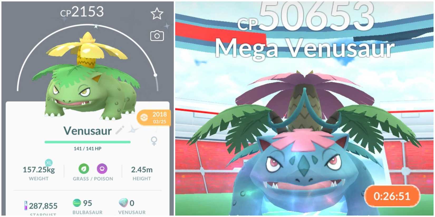 Mega Venusaur Pokemon GO