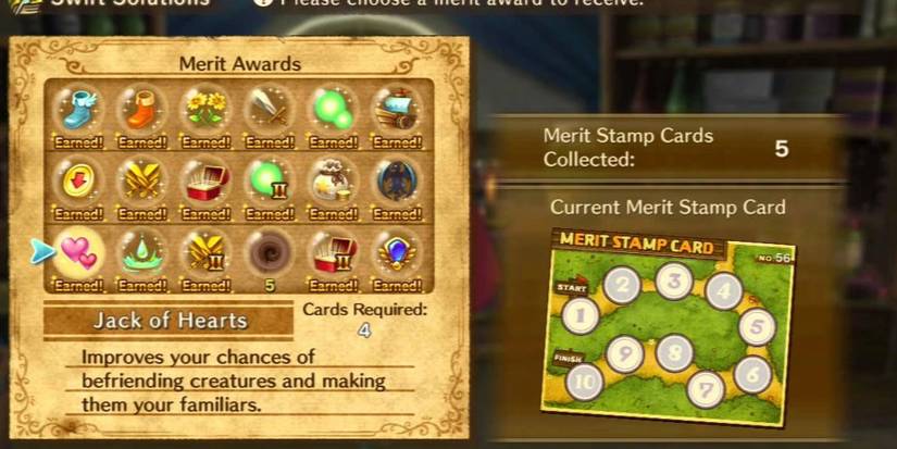 Merit Awards to attain Jack of Hearts