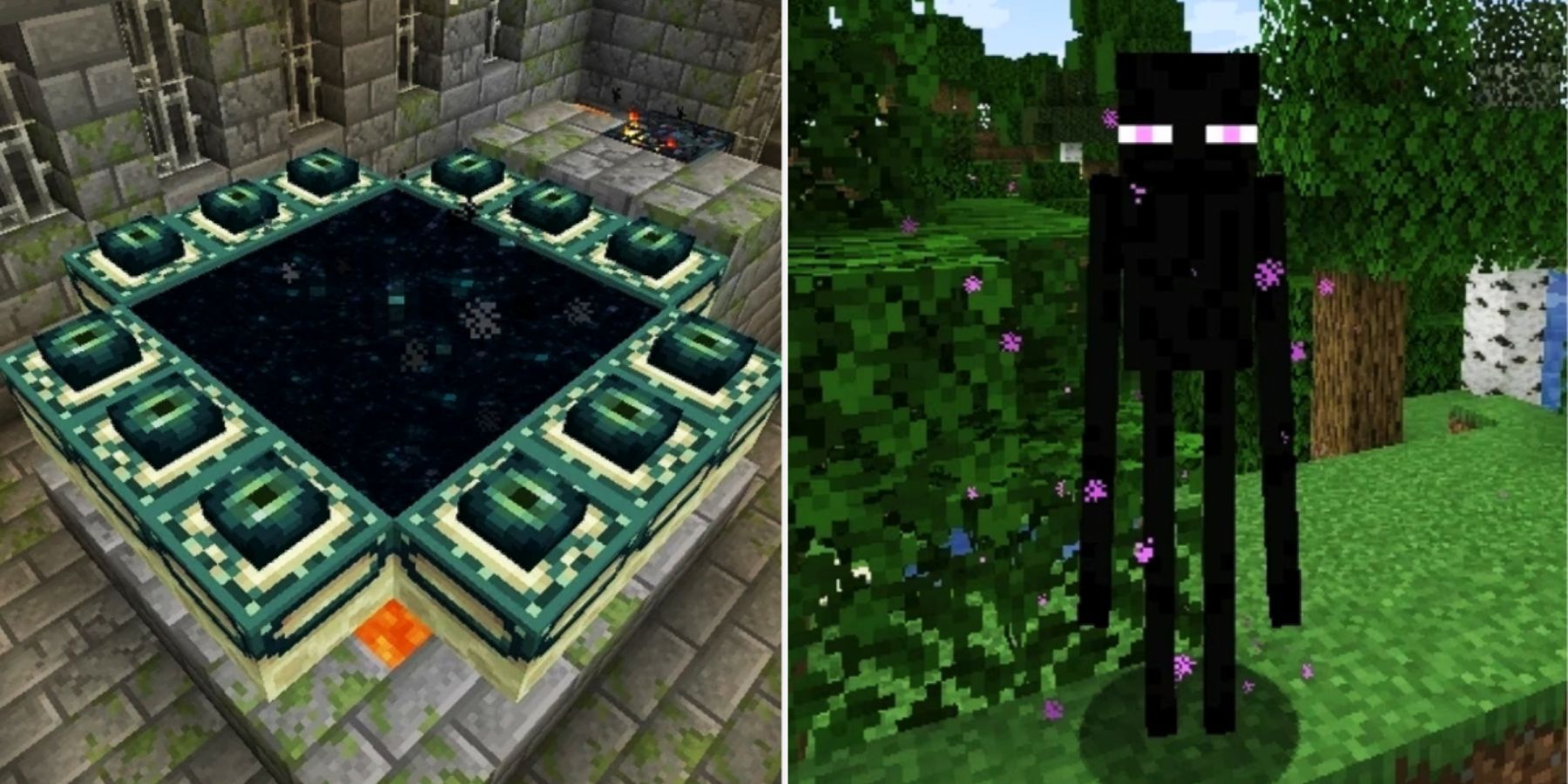 Minecraft Enderman And End Portal