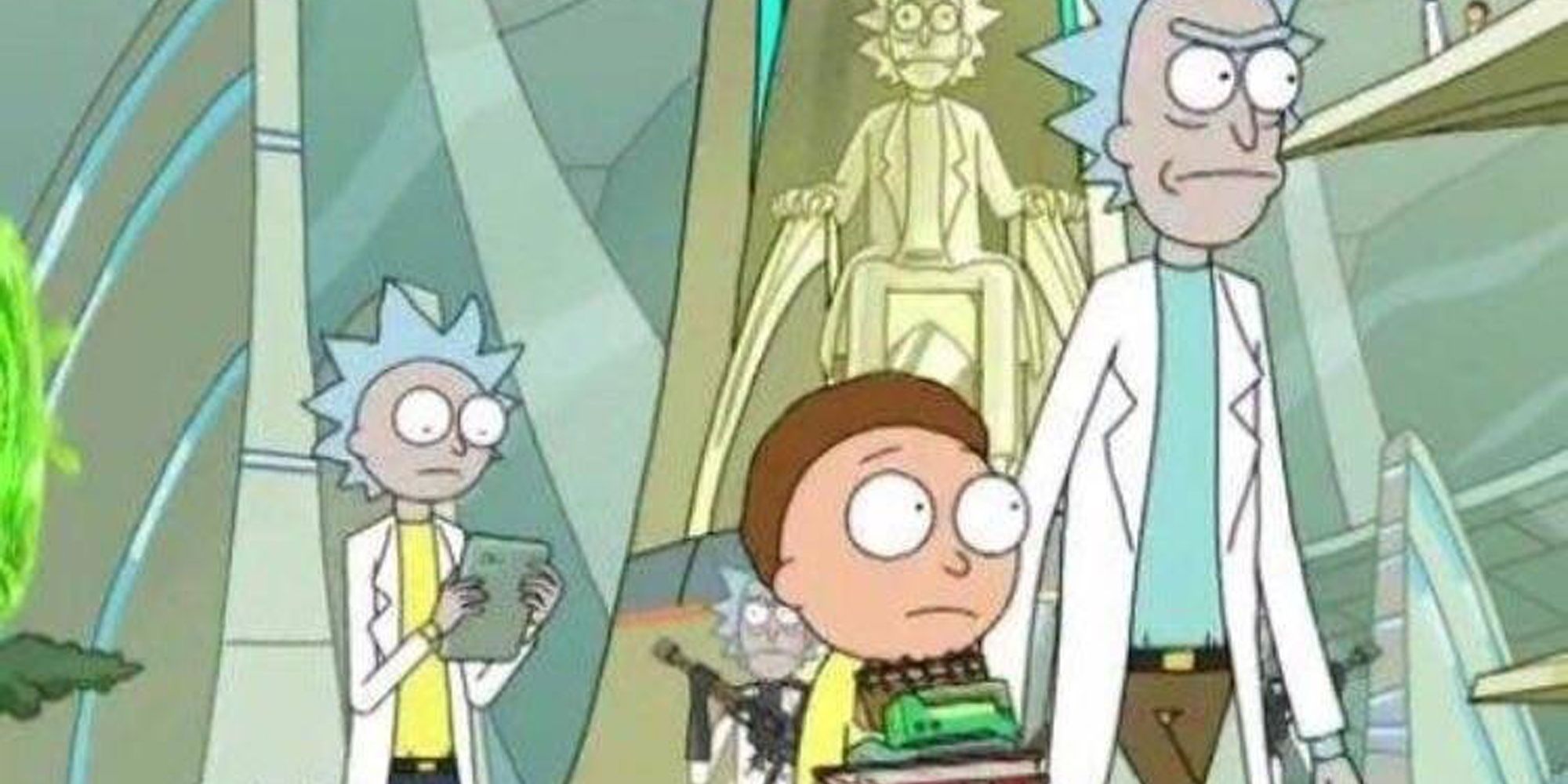 Rick Morty Or Morty Rick In The Background