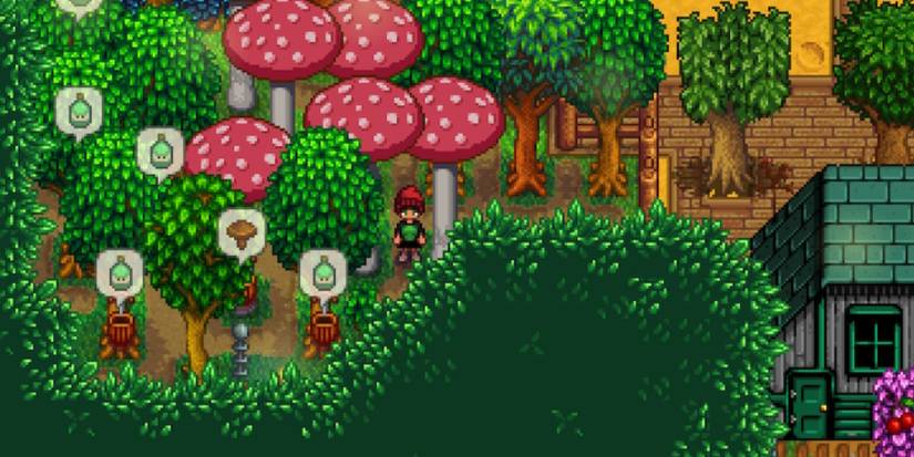 Mushrooms Trees and Tappers Stardew Valley