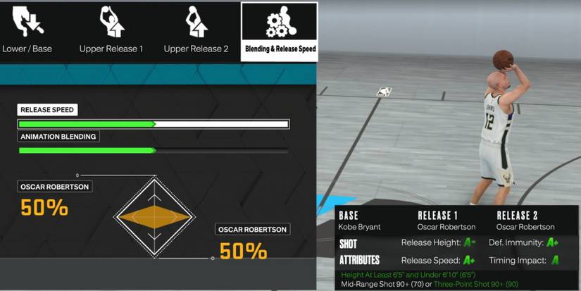 NBA 2K23 Best Custom Jump Shot 6'5" - 6'10"