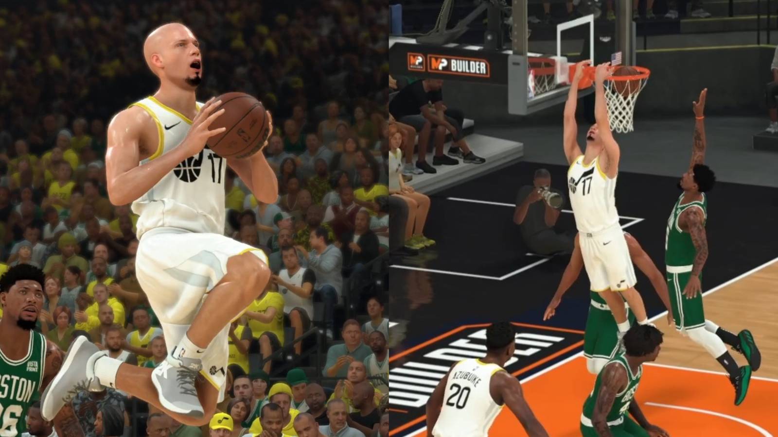 NBA 2K23 Best Dunker Build Collage