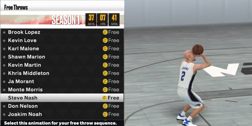 NBA 2K23 Best Free Throws Steve Nash