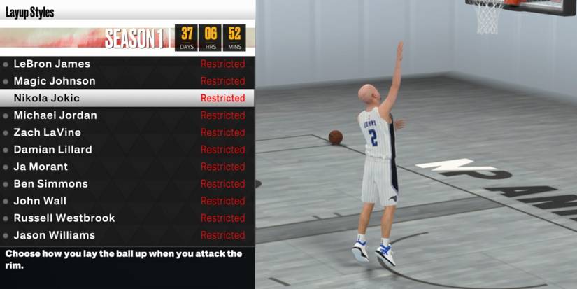 NBA 2K23 Best Layup Style Nikola Jokic
