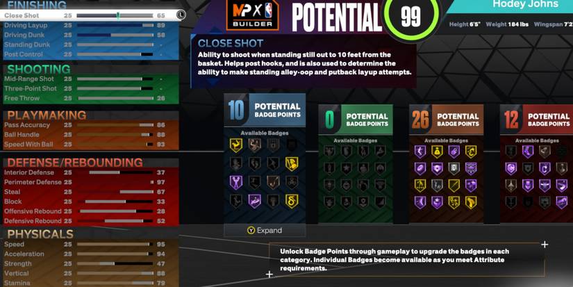 NBA 2K23 Best Point Guard Build Potential Attributes