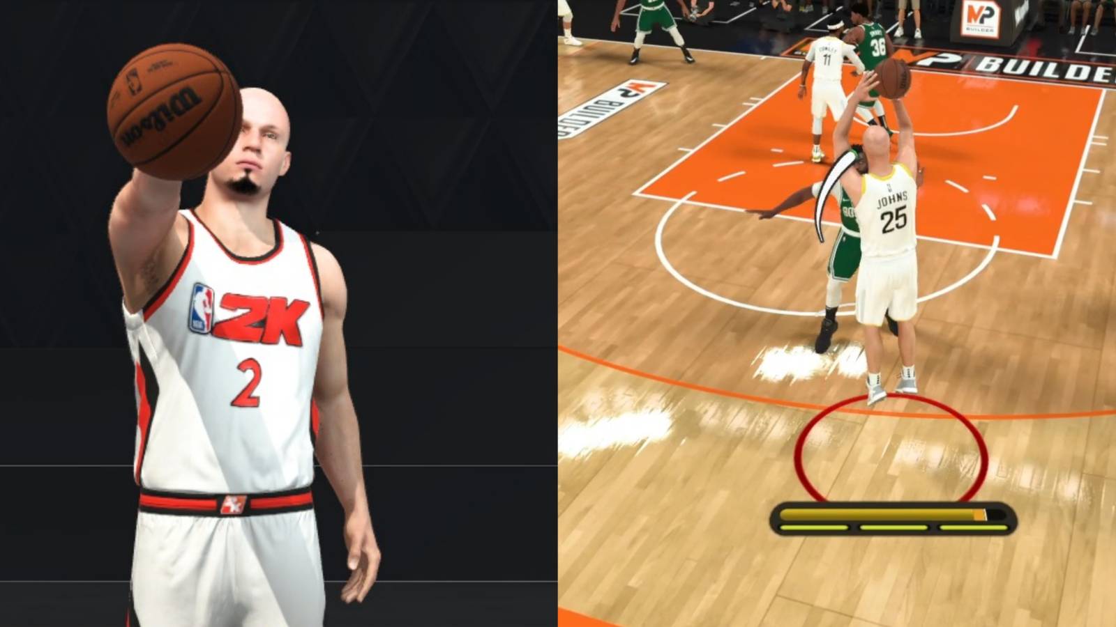 NBA 2K23 Best Shooting Guard Build Collage