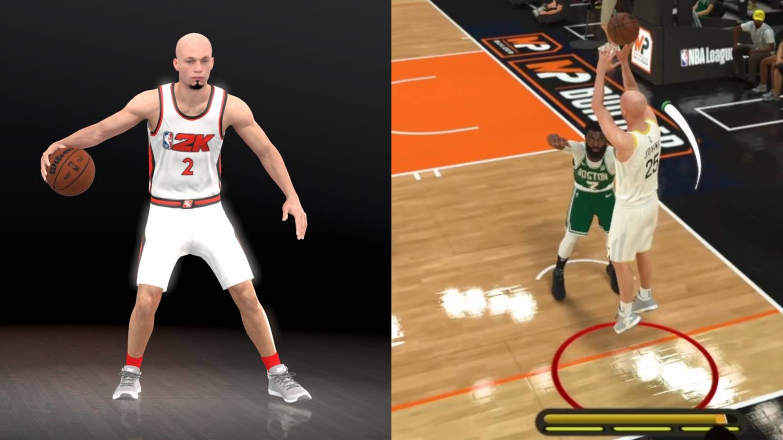 NBA 2K23 Best Three-Point Build Collage