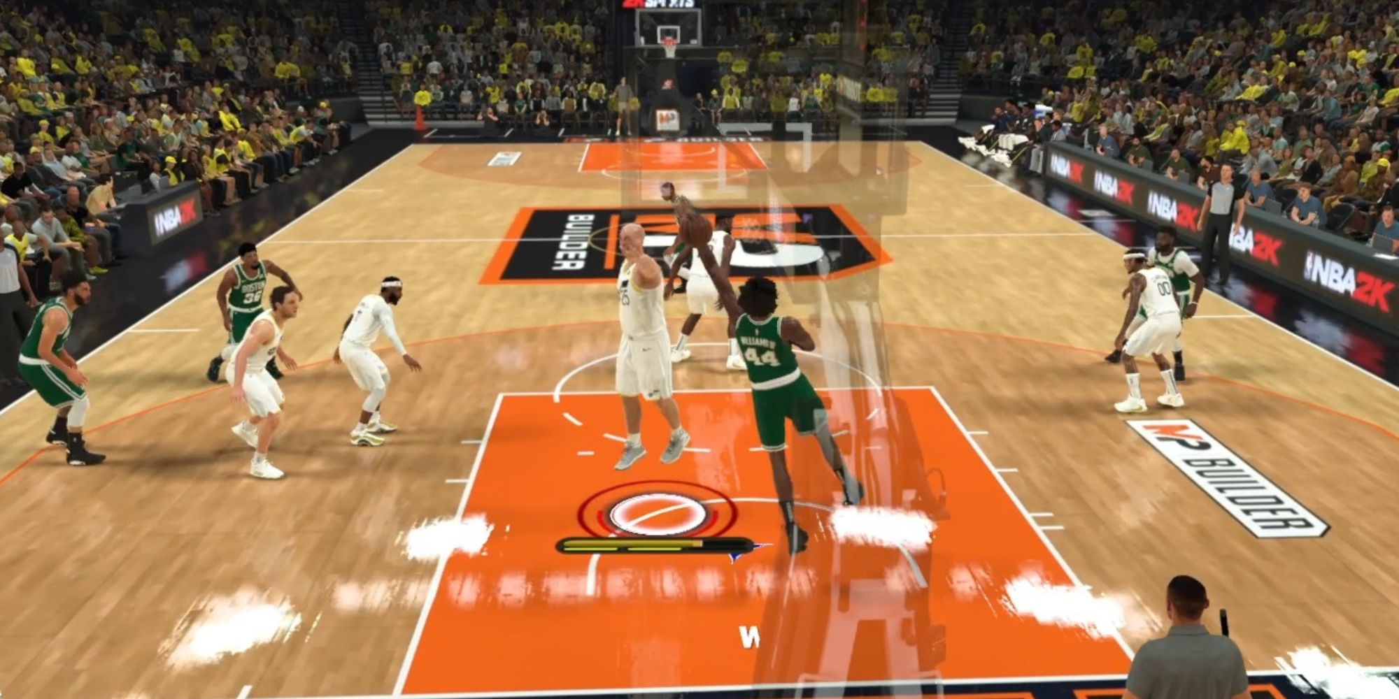 NBA 2K23 Blocking An Opponent On The Interior