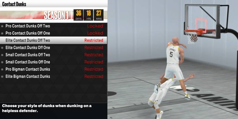 NBA 2K23 Elite Contact Dunks Off Two In Shop