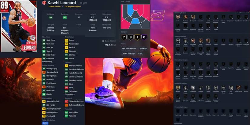 NBA 2K23 Kawhi Leonard Ruby Card