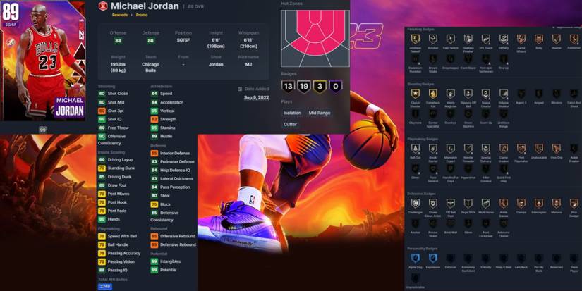 NBA 2K23 Michael Jordan Ruby Card