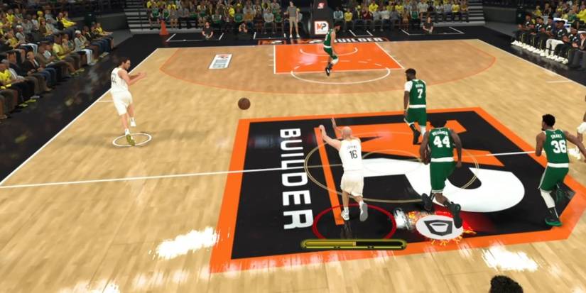 NBA 2K23 Passing To An Open Man On A Break