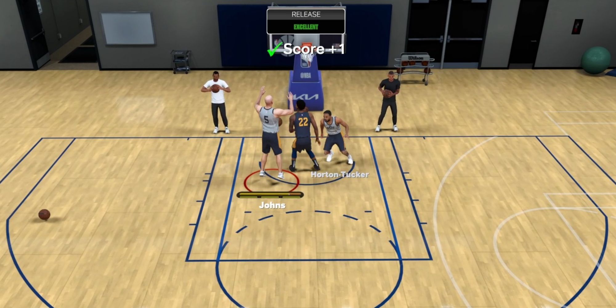 NBA 2K23 Scoring A Point In Practice