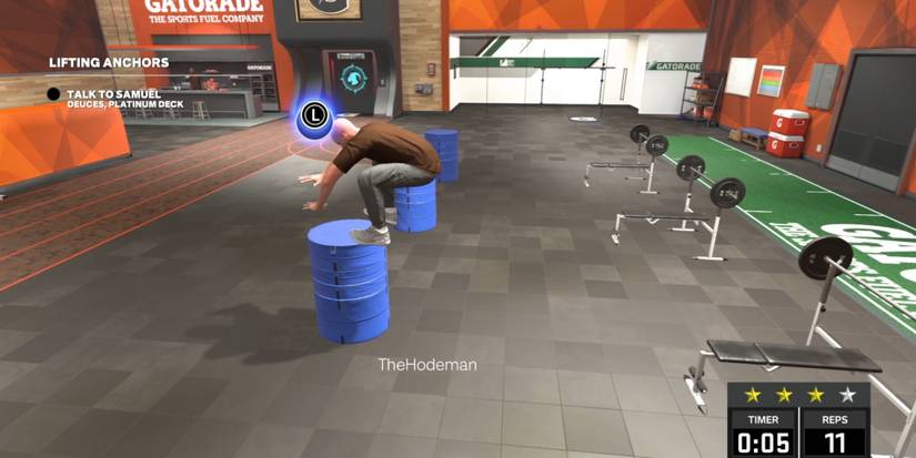 NBA 2K23 Working Out At The Gym