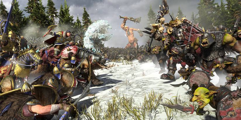 Nations in combat in Total War Warhammer 3