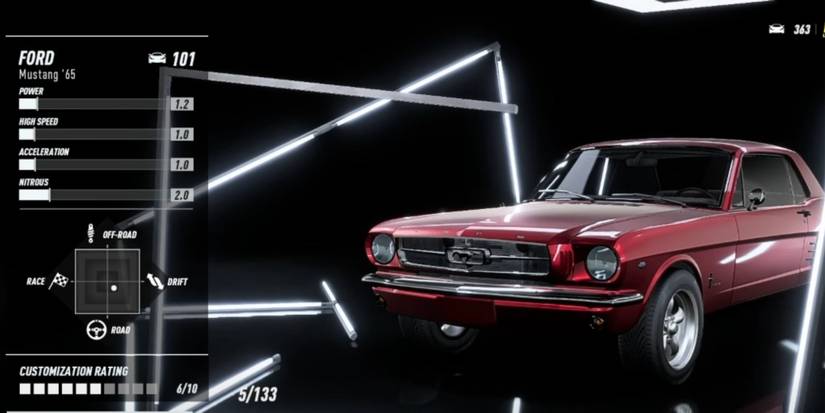 Need For Speed Heat Ford Mustang '65 In Shop