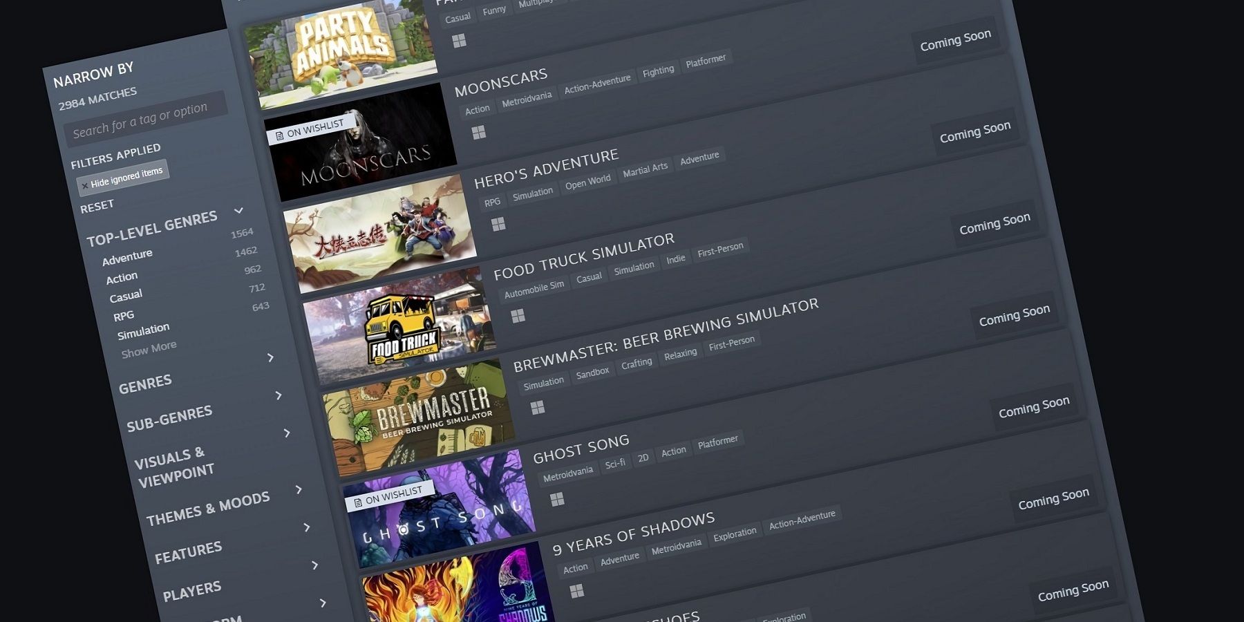 Steam Updates Store with Personalised Categories for Players
