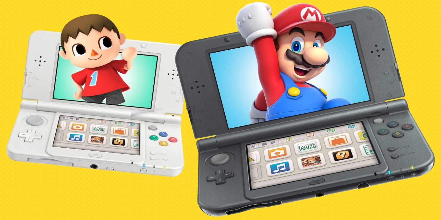 A promotional image of the Nintendo 3DS.