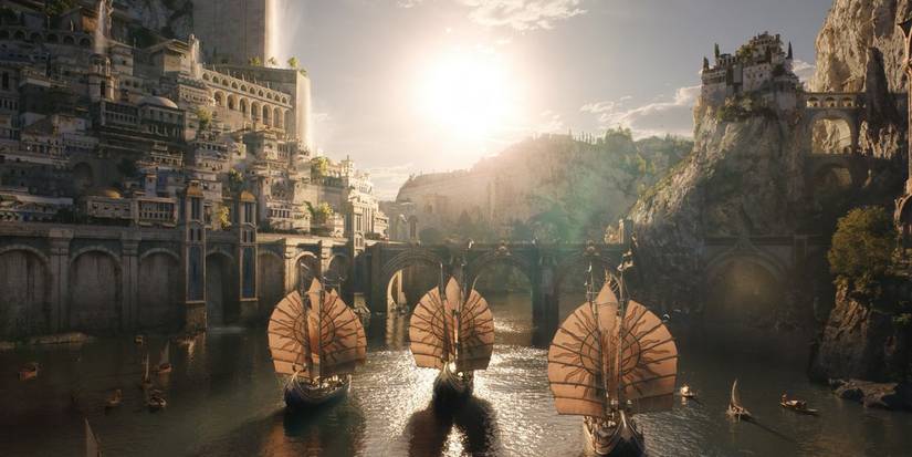 Numenor ships from Rings of Power