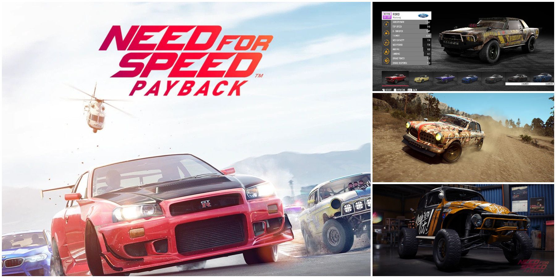 Saiu a lista de carros do novo Need for Speed Payback