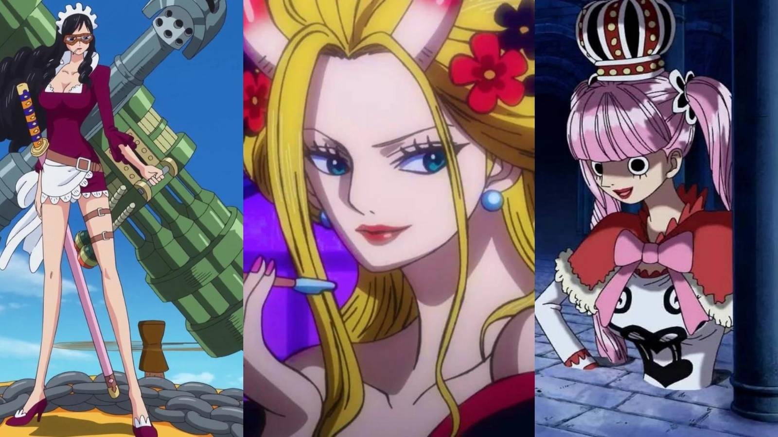 Baby Five, Black Maria, and Perona in One Piece