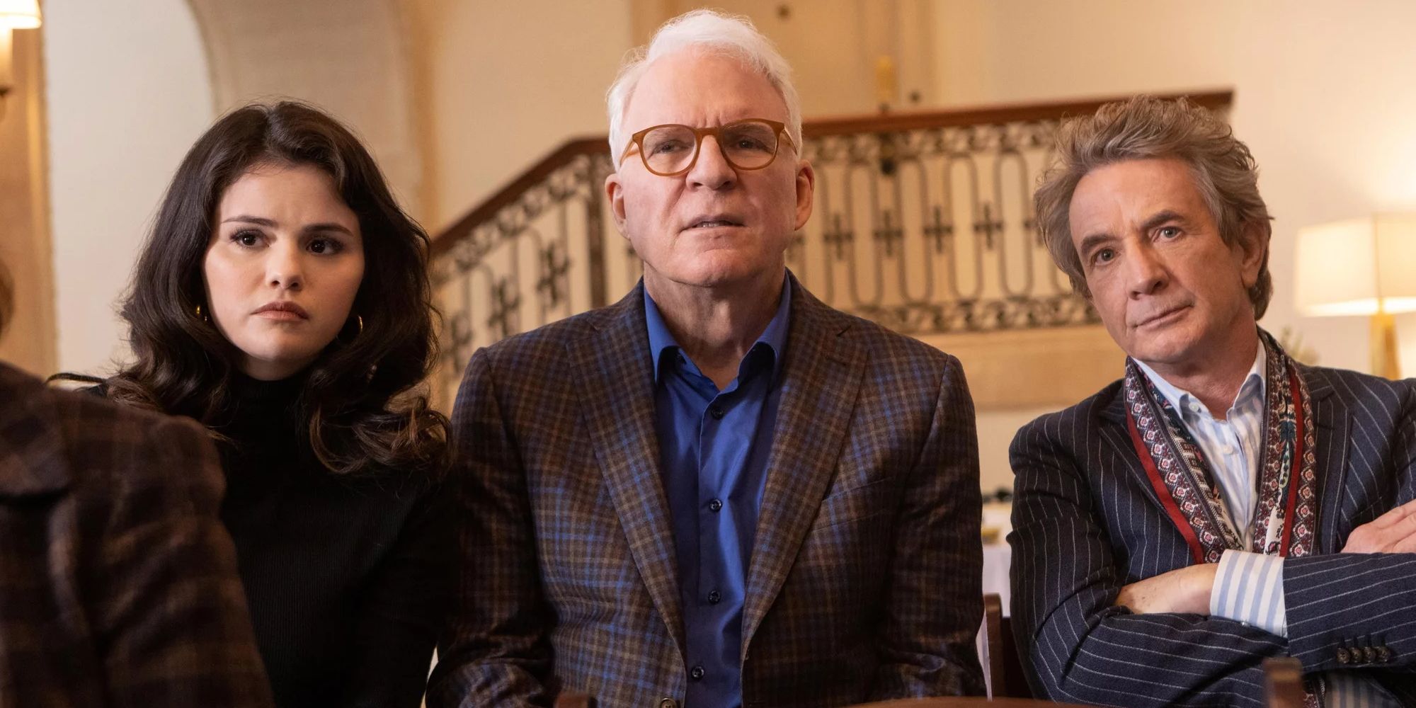 Selena Gomez, Steve Martin, and Martin Short in season 1 of "Only Murders in the Building"