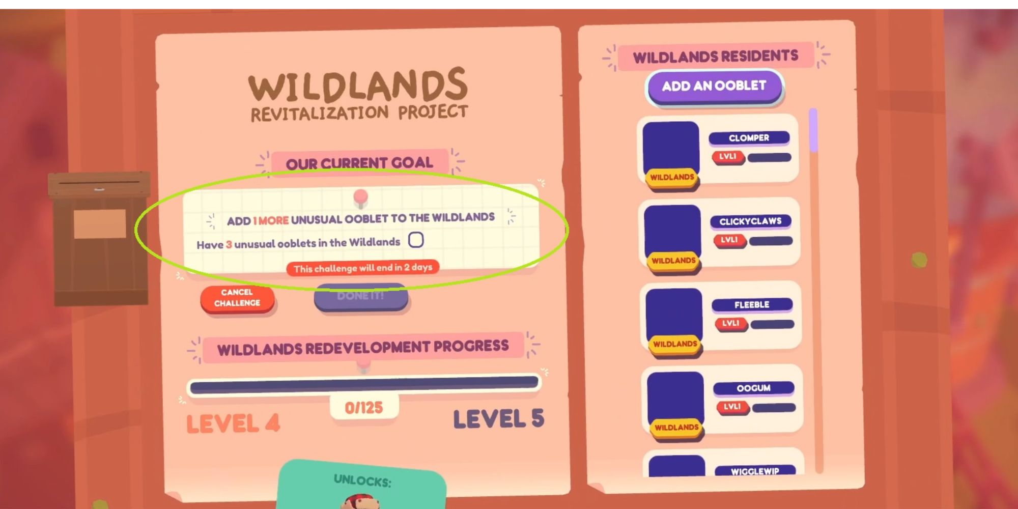 Ooblets Checking Out The Goal In The Wildlands