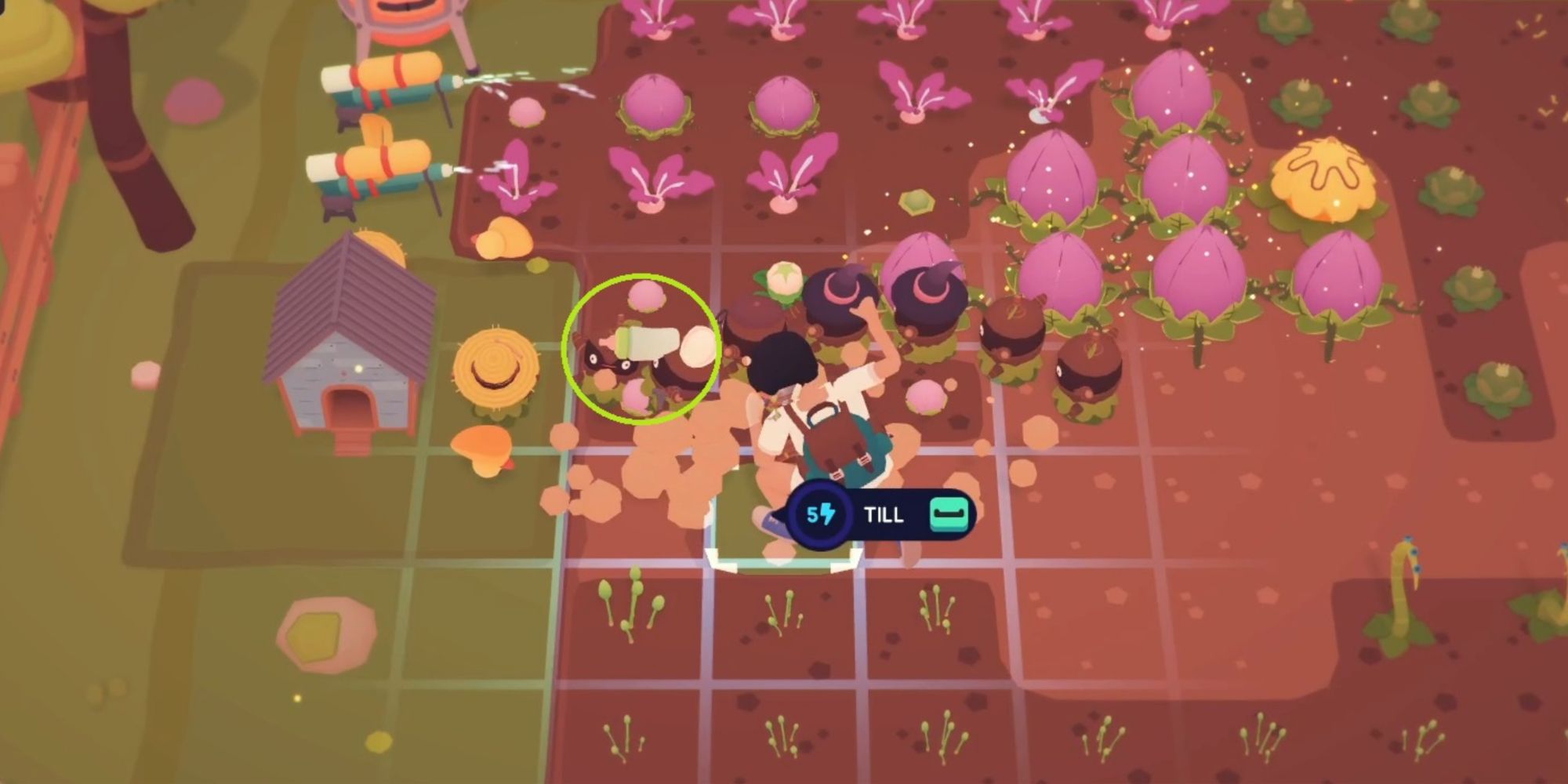Ooblets Getting Nurnies From A Log