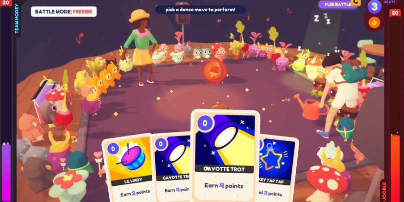 Ooblets Playing Cards In A Freebie Tournament