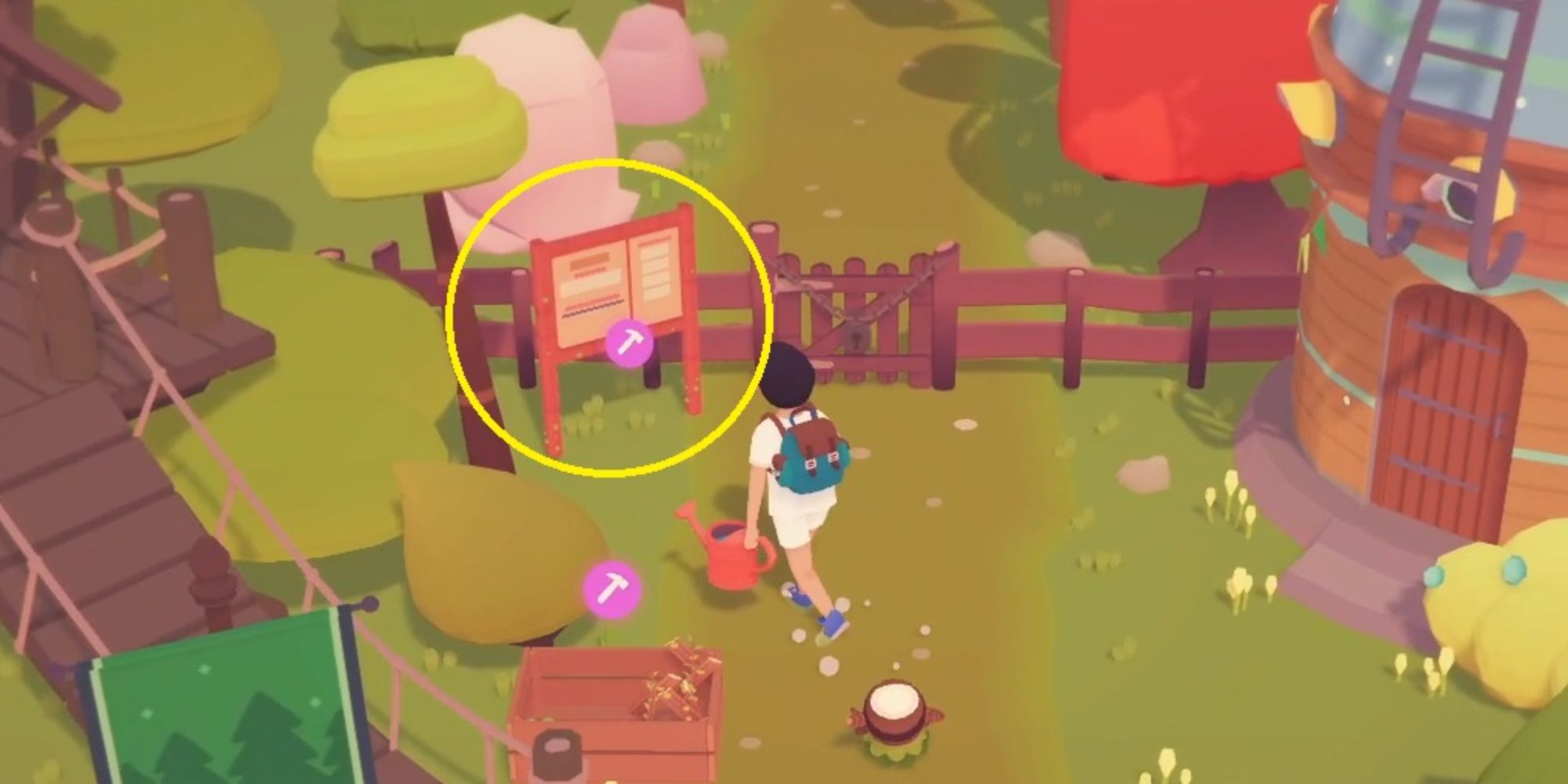 Ooblets Spotting The Billboard By The Wildlands