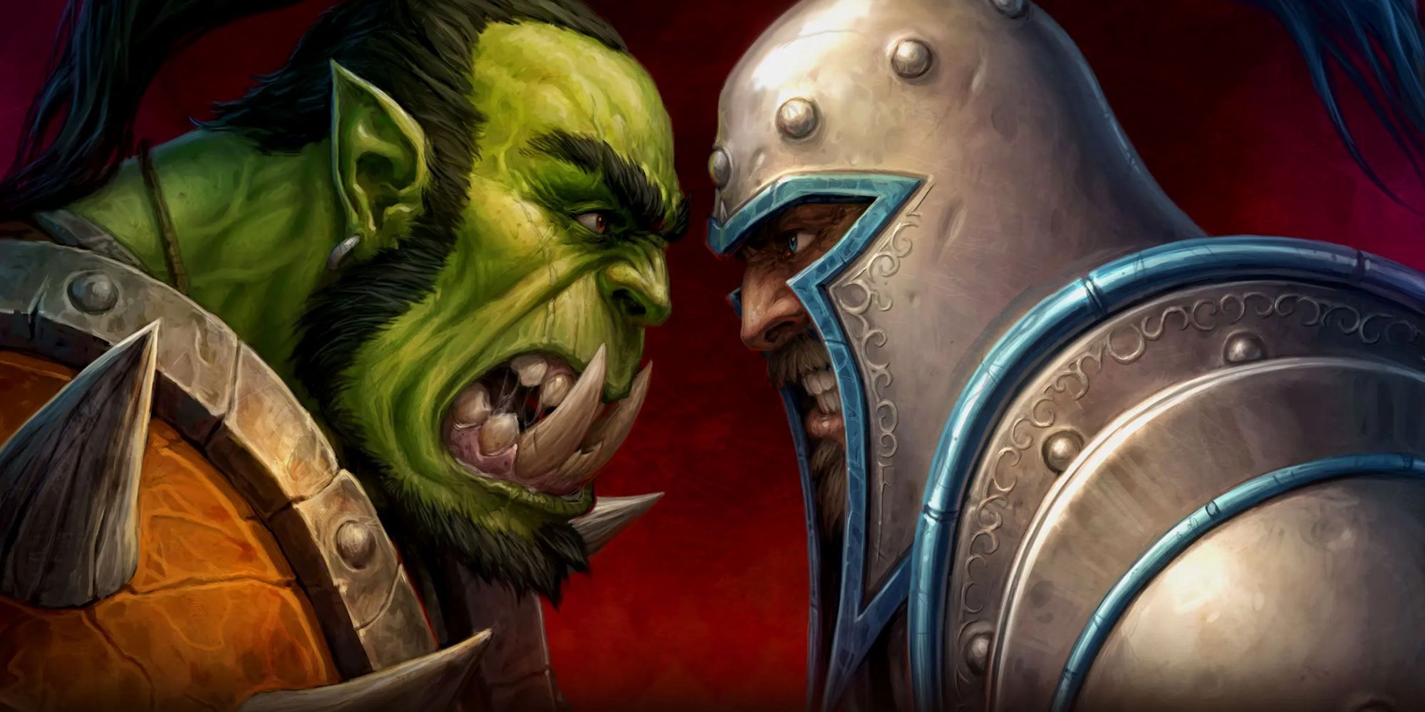 Orc barbarian vs human knight