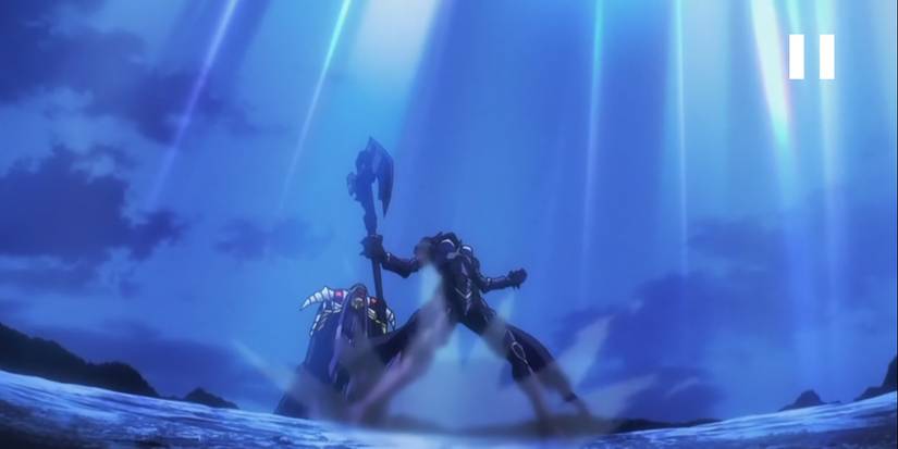 Overlord - Albedo Shouting In Anger Defending Ainz