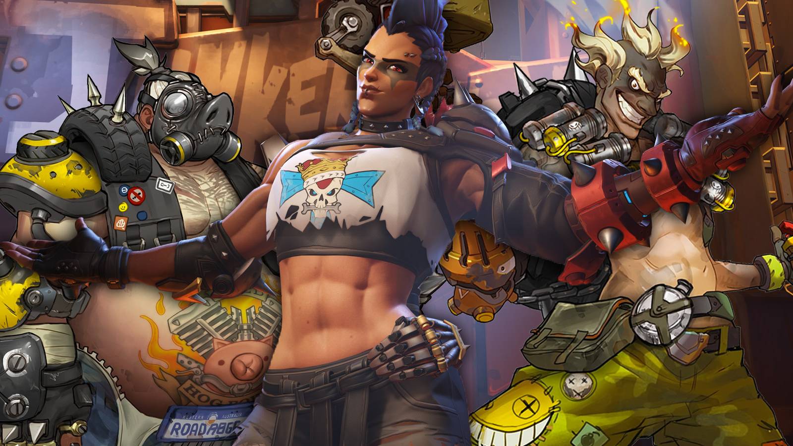 Overwatch 2 Junker Queen Roadhog Junkrat