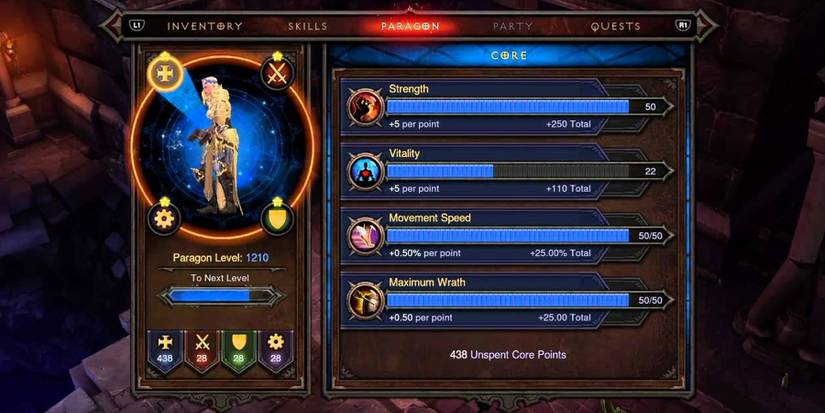 Paragons in Diablo 3