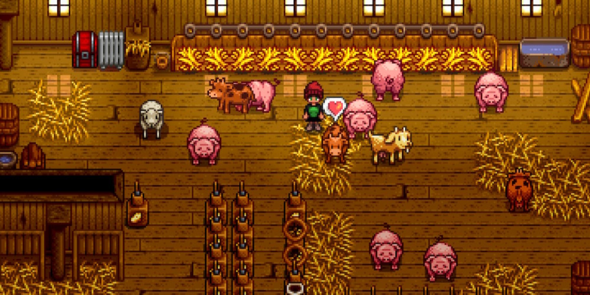 Petting a Cow Stardew Valley