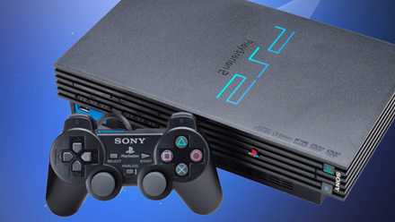 Sony PlayStation 2-konsol och handkontroll