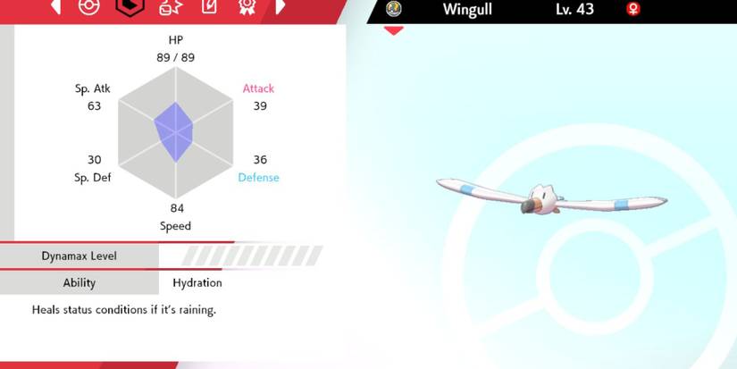 Pokemon VGC Wingull Hydration Ability