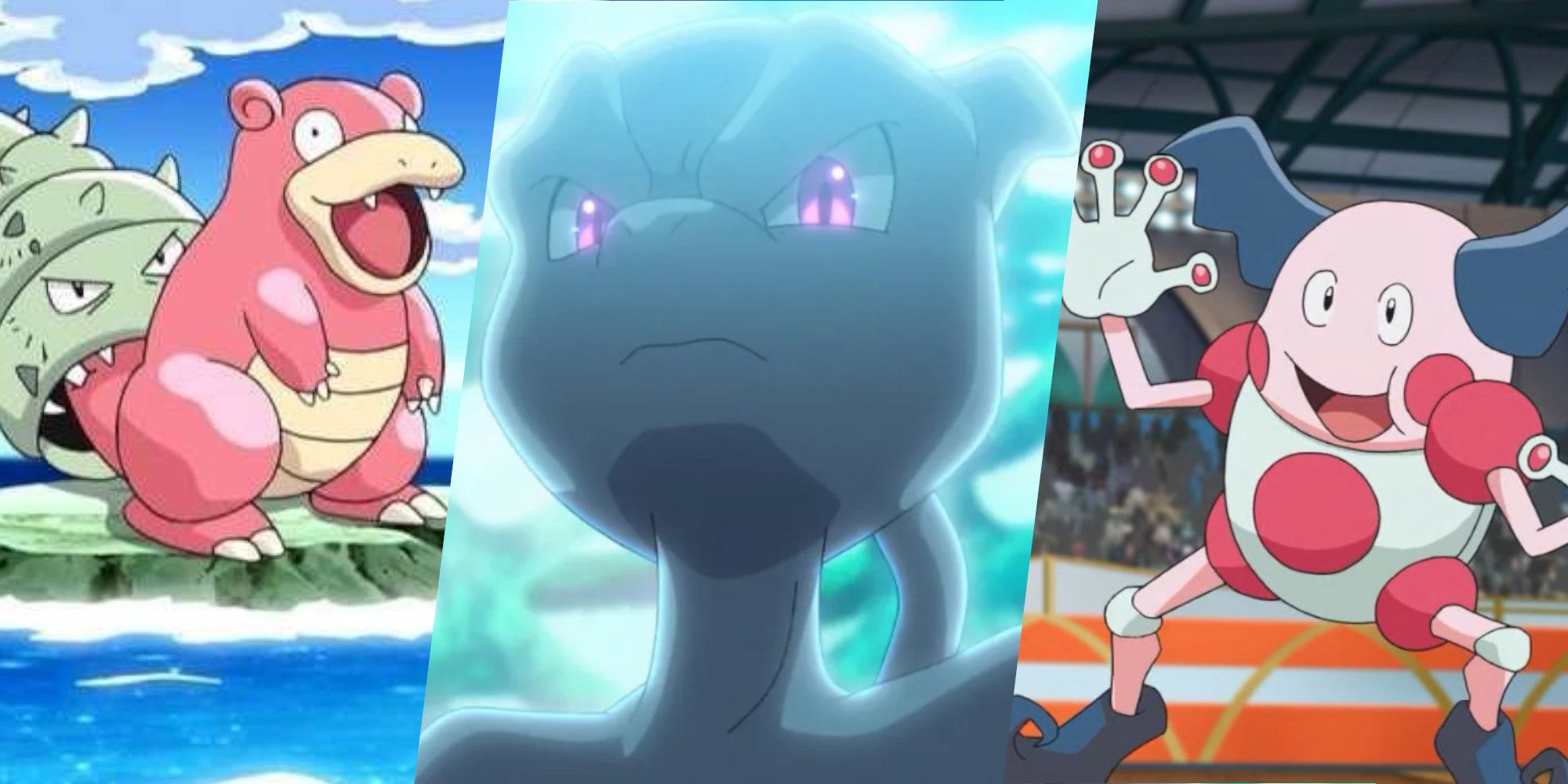 Pokemon: Every First Gen Psychic Pokemon, Ranked Slowbro, Mewtwo, Mr Mime 