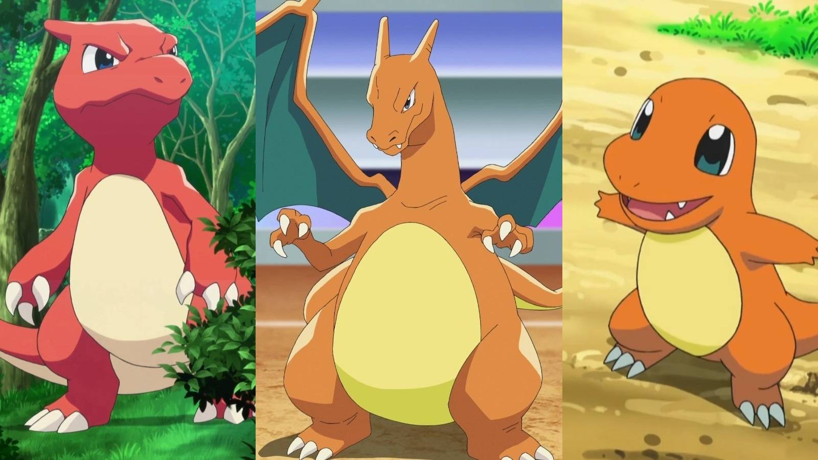 Charmander Evolution Names Pokemon Evolucao Charmander Pokémon Charmander Evolution Set