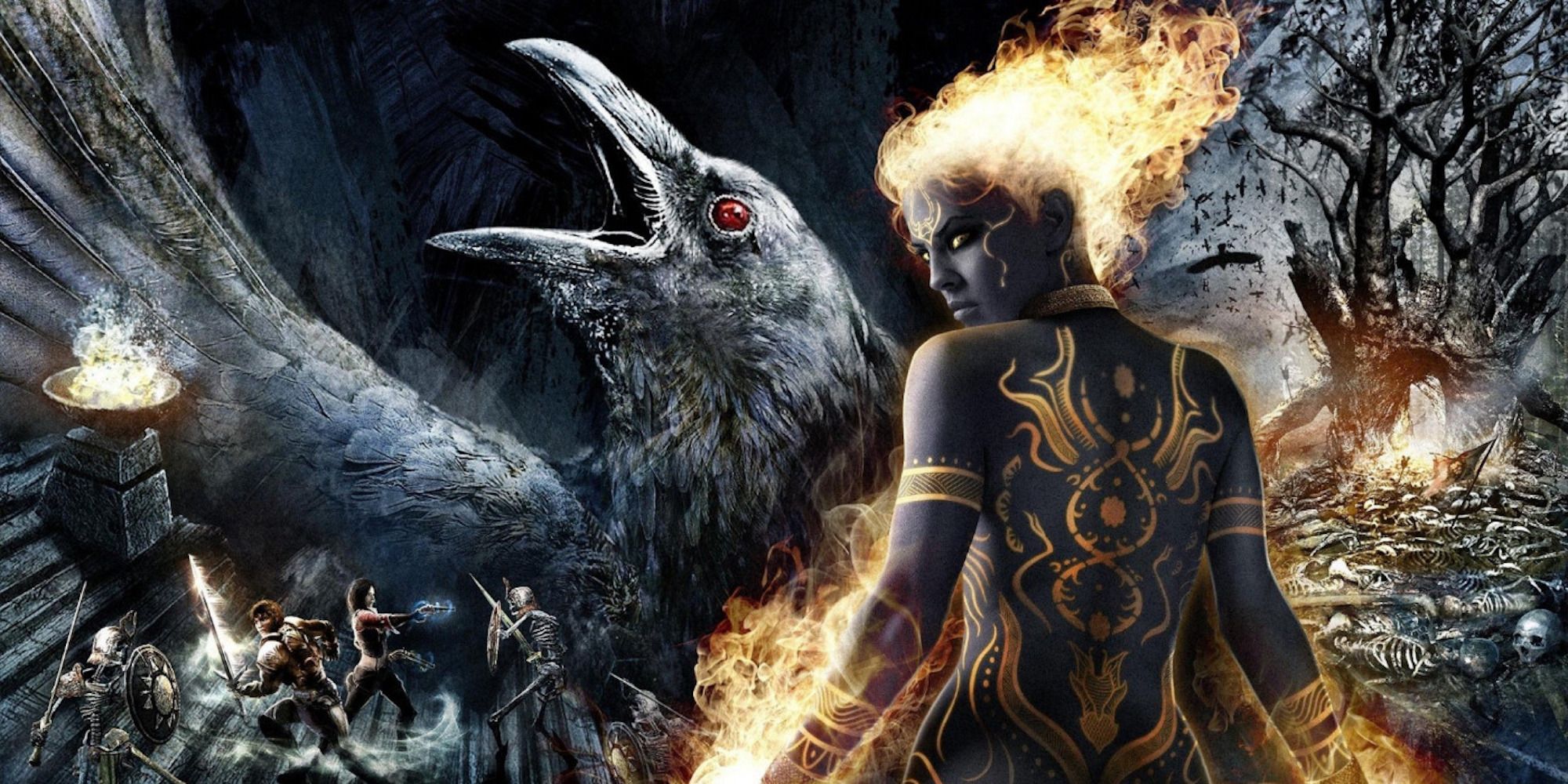 Promo art featuring characters in Dungeon Siege 3