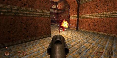 Rocket launcher in Quake