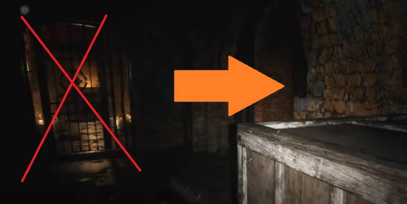Resident Evil Village Avoiding A gate And Taking A Hallway