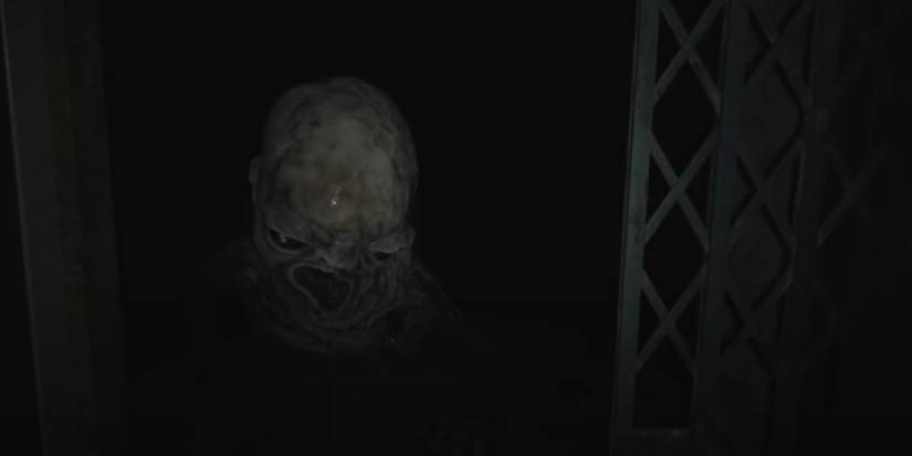 Resident Evil Village Closing The Elevator Door On The Baby Monster