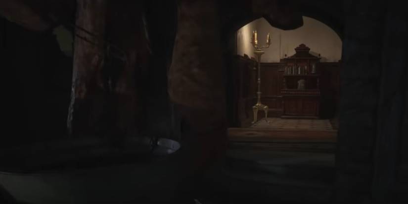 Resident Evil Village Exiting Out Of The Wine Room