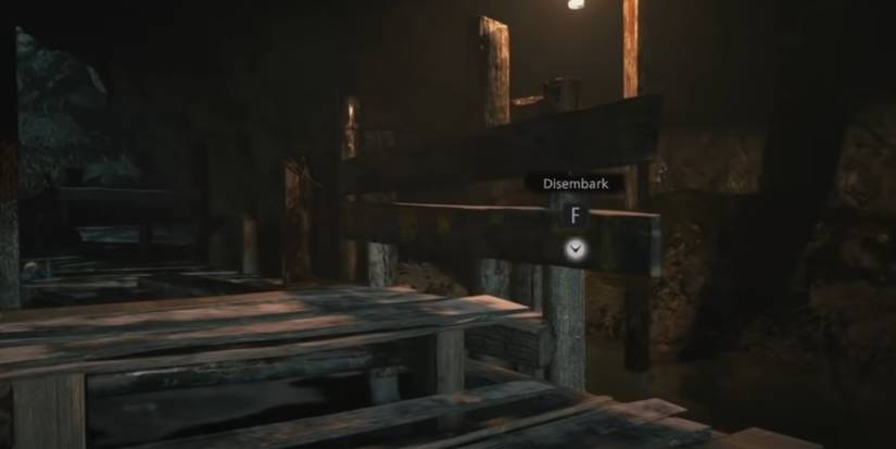 Resident Evil Village Exiting The Boat After Going Down The Path