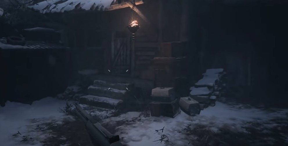 Resident Evil Village Finding The Shack With A Torch Out Front