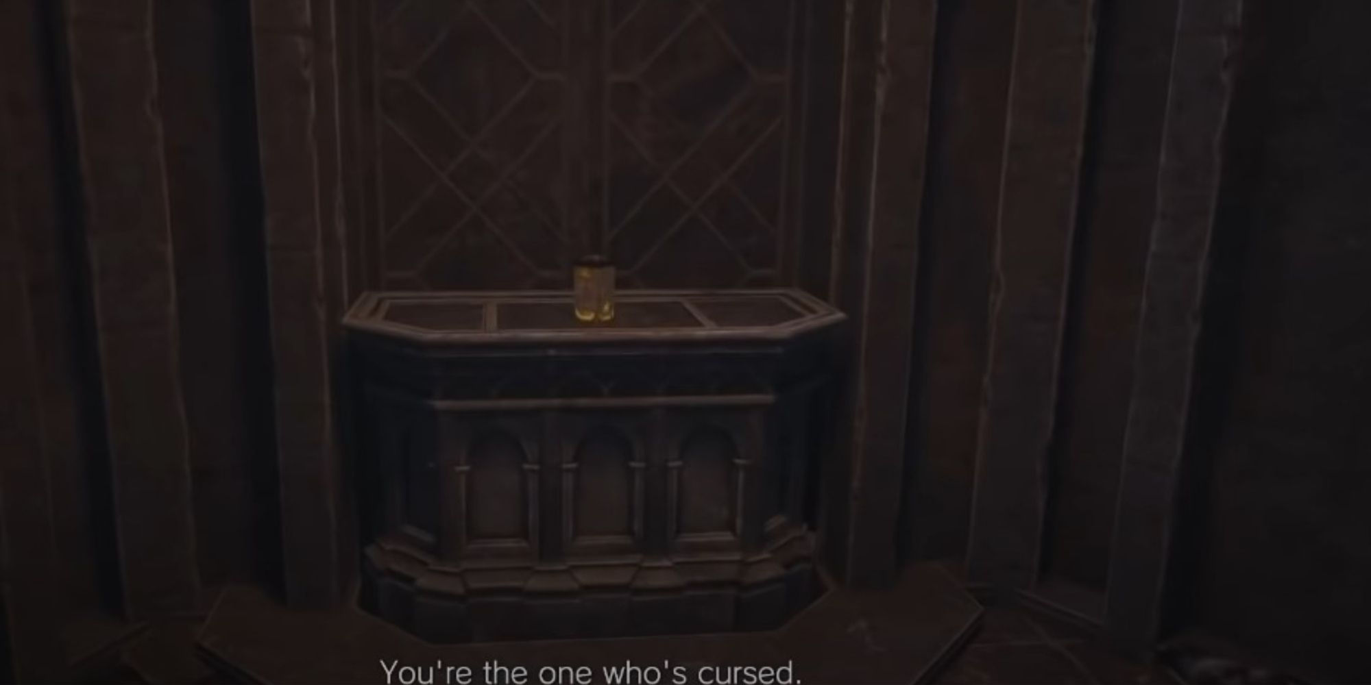 Resident Evil Village GGreenish Bottle On The Altar