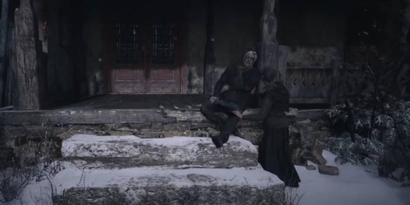 Resident Evil Village Going Through The Red Double Doors